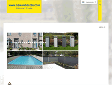 Tablet Screenshot of dewandeleer.com